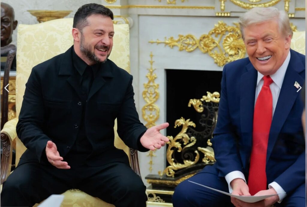 Zelensky’s Suit at trump meeting